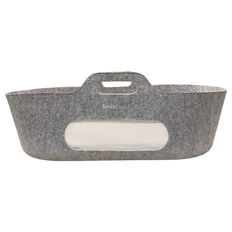 Snuz-Baskit-Moses-Basket-w/-Mattress-&-Stand-Set-Dark-Grey-4-5