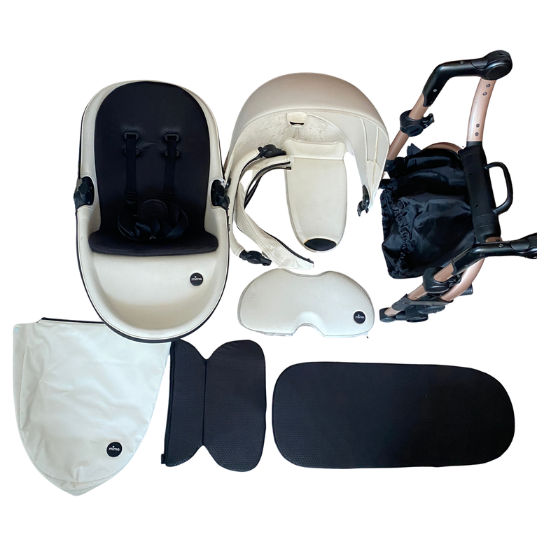 Mima-Xari-Stroller-White-with-Rose-Gold-Frame-1-2