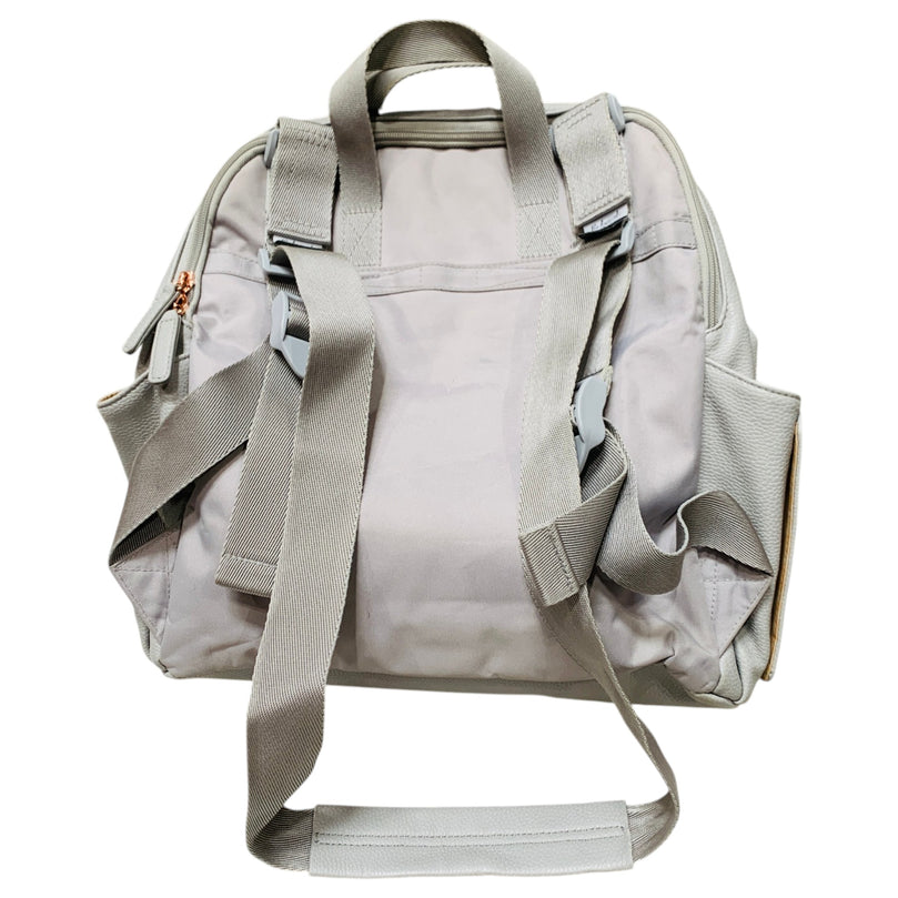 Babymel-Robyn-Convertible-Diaper-Bag-Vegan-Leather-Grey-1-4