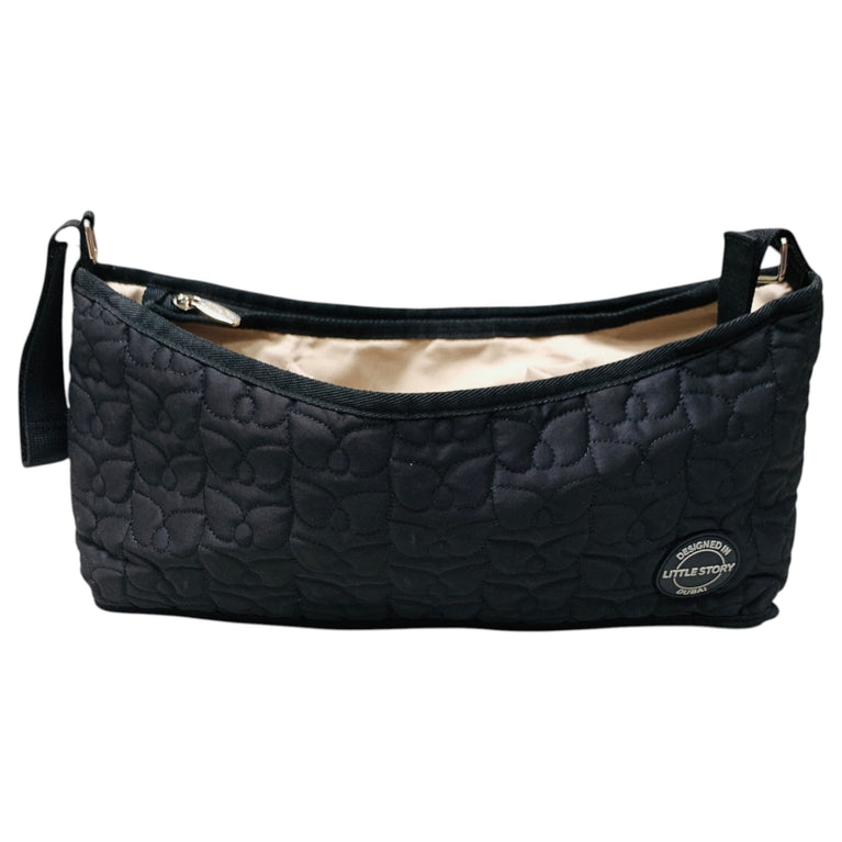 Little-Story-Premium-Stroller-Bag-Quilted-Black-1-1