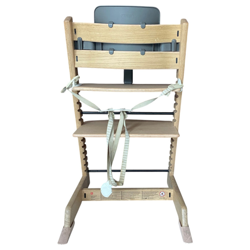 Stokke-High-Chair-(Brown)-with-Baby-Set-Tray-(Storm)-&-Harness-(Beige)-1-6