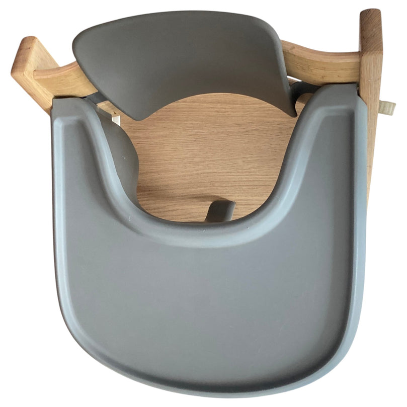 Stokke-High-Chair-(Brown)-with-Baby-Set-Tray-(Storm)-&-Harness-(Beige)-1-7