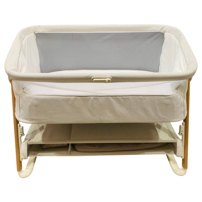 Mamas-&-Papas-Lua-Bedside-Crib-Beige-2-2