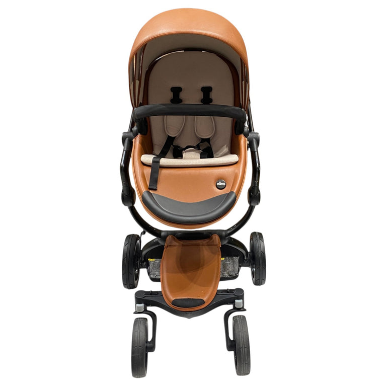 Mima-Xari-Max-2-in-1-Convertible-Stroller-+-Bassinet-Camel-/-Black-4-3