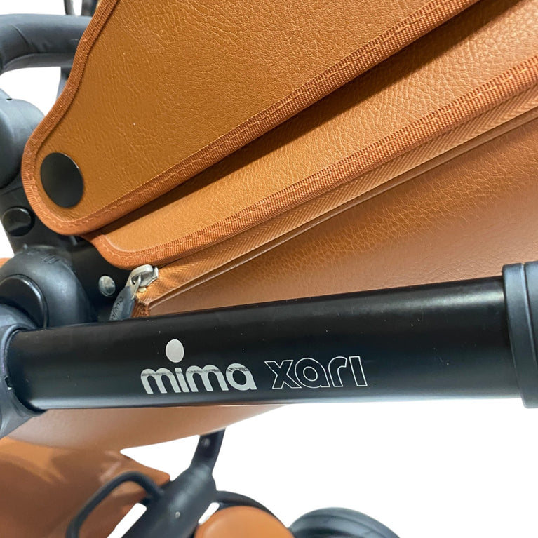 Mima-Xari-Max-2-in-1-Convertible-Stroller-+-Bassinet-Camel-/-Black-4-9