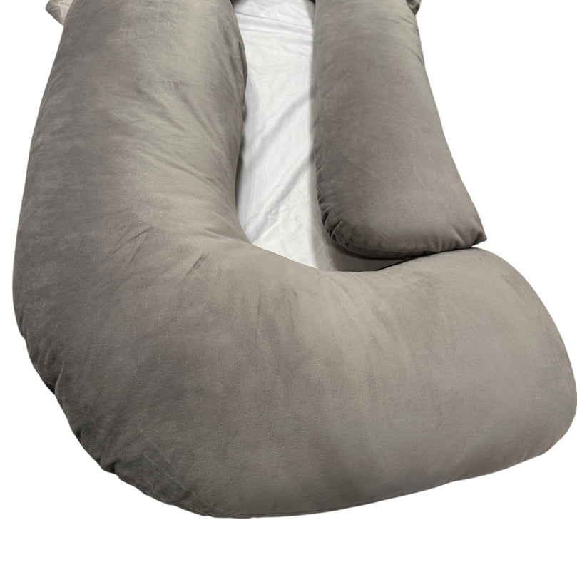 Moon-Organic-U-Shaped-Pregnancy-Pillow-Light-Grey-2-4