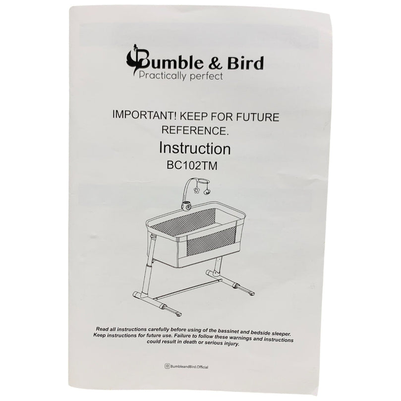 Bumble-&-Bird-Adjustable-Bedside-Bassinet-/-Crib-9-7