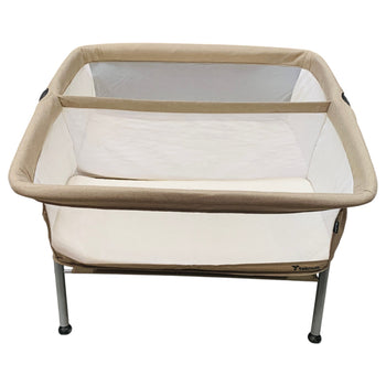 Teknum-Fellow-2-Twin-Bedside-Crib-Bassinet-Grey-1-2