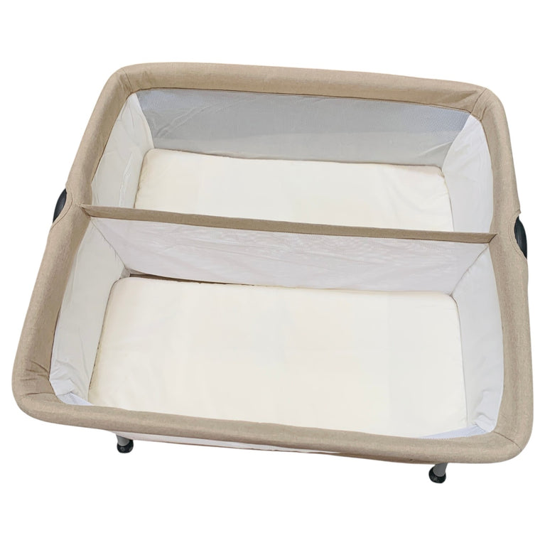 Teknum-Fellow-2-Twin-Bedside-Crib-Bassinet-Grey-1-6