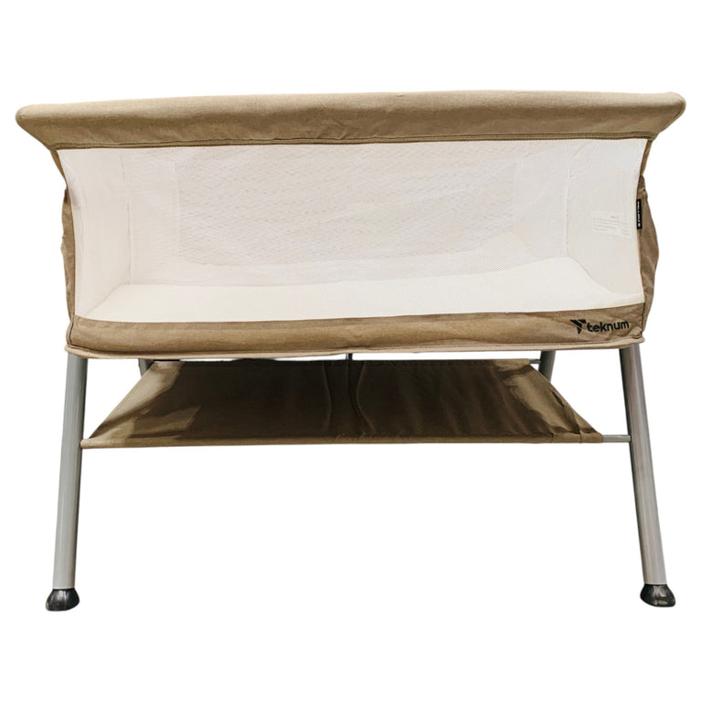 Teknum-Fellow-2-Twin-Bedside-Crib-Bassinet-Grey-1-8
