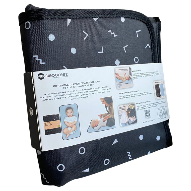 Neobreez-Portable-Diaper-Changing-Pad-–-Dark-Gray/Black-1-1