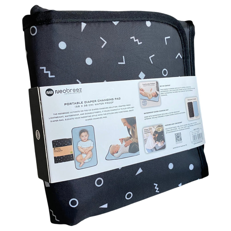 Neobreez-Portable-Diaper-Changing-Pad-–-Dark-Gray/Black-1-1