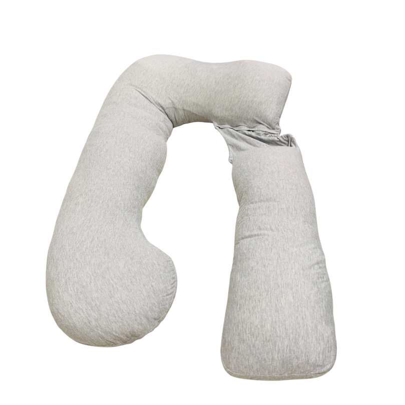 PharMeDoc-U-Shape-Full-Body-Maternity-Pillow-with-Detachable-Extension-Grey-1-3
