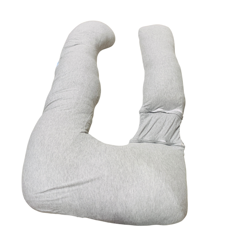 PharMeDoc-U-Shape-Full-Body-Maternity-Pillow-with-Detachable-Extension-Grey-1-7