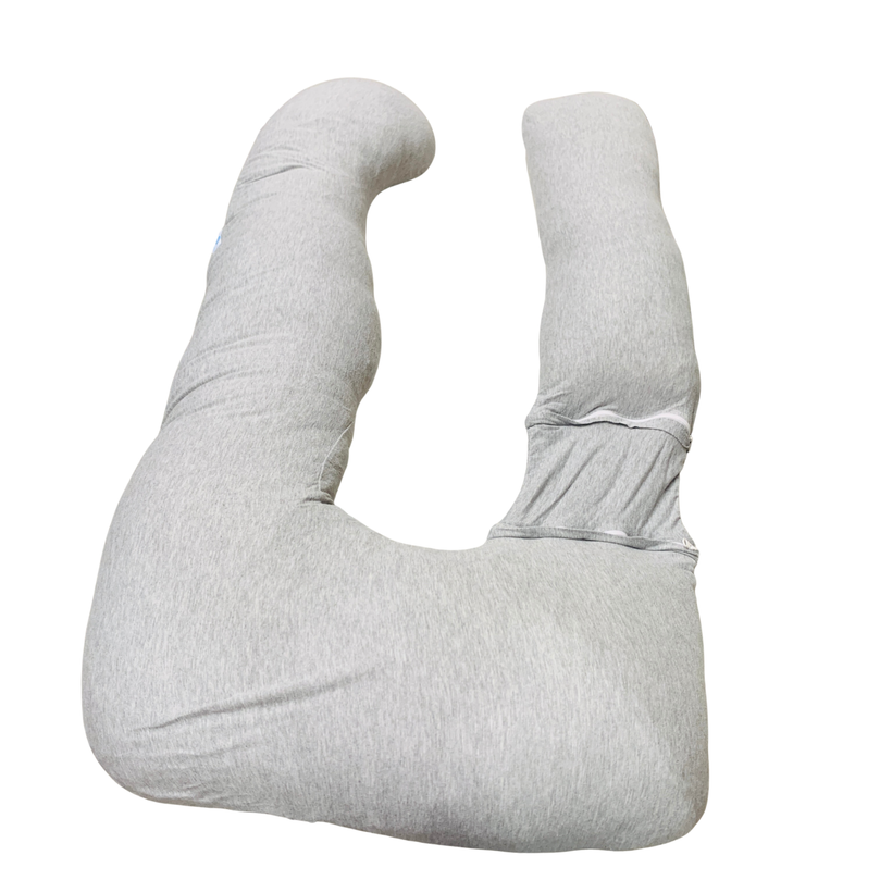 PharMeDoc-U-Shape-Full-Body-Maternity-Pillow-with-Detachable-Extension-Grey-1-7
