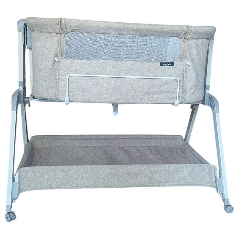 Giggles-Watson-Adjustable-Side-Bassinet-with-Glide-Function-Brown-1-2