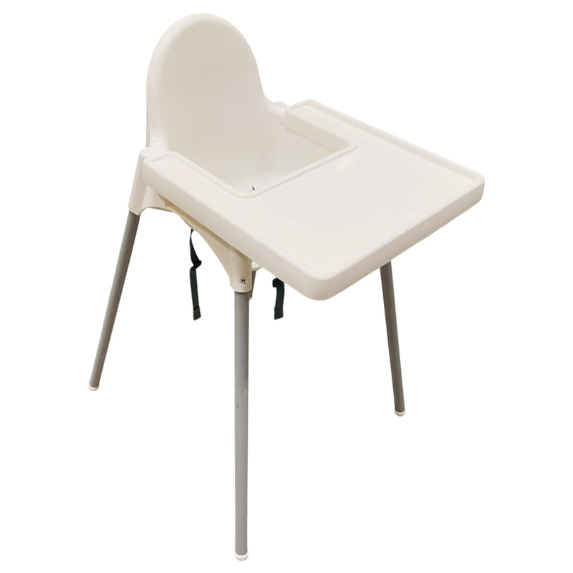 IKEA-ANTILOP-Highchair-with-Safety-Belt-+-Tray-White-&-Silver-5-1