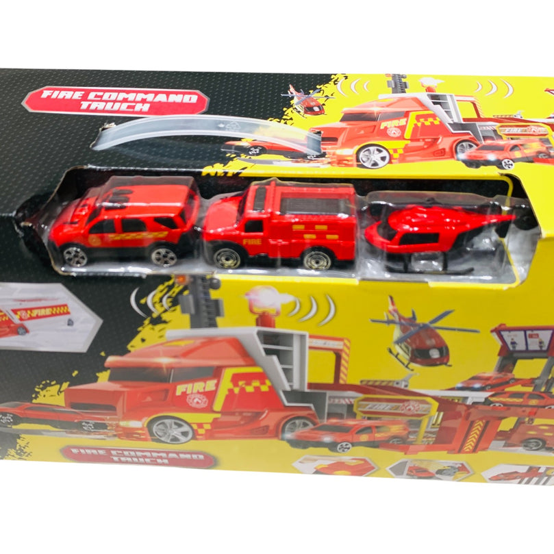 Teamsterz-Hamleys-Cars-Fire-Command-Truck-5-Pieces-Set-1-5