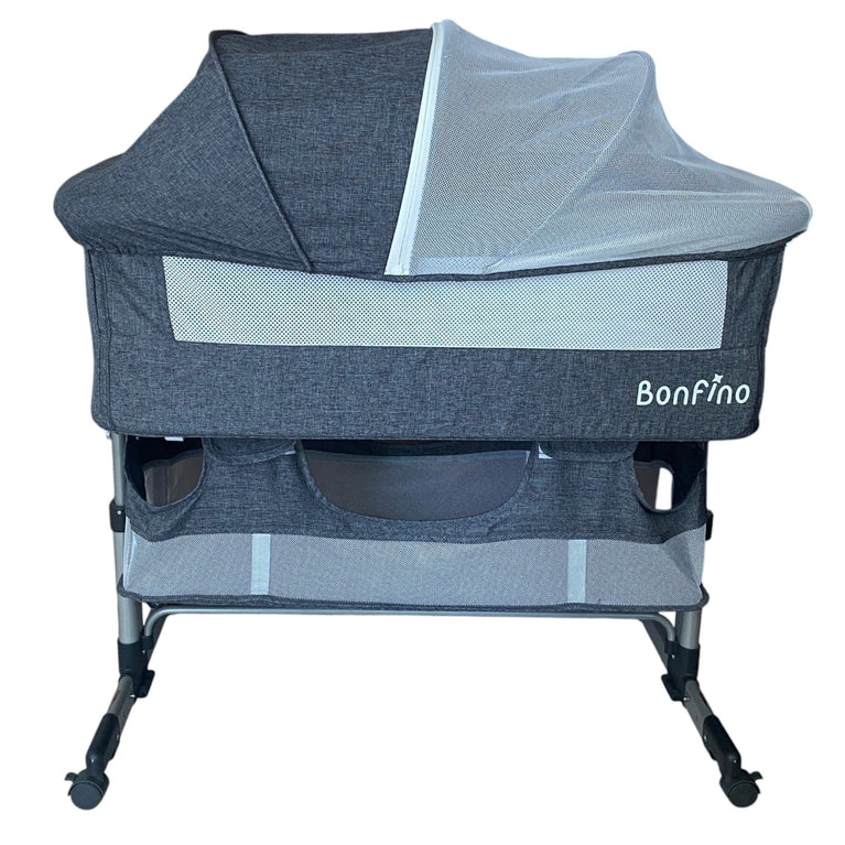 Bonfino-Regal-Crib-&-Bedside-Bassinet-Grey-1-2
