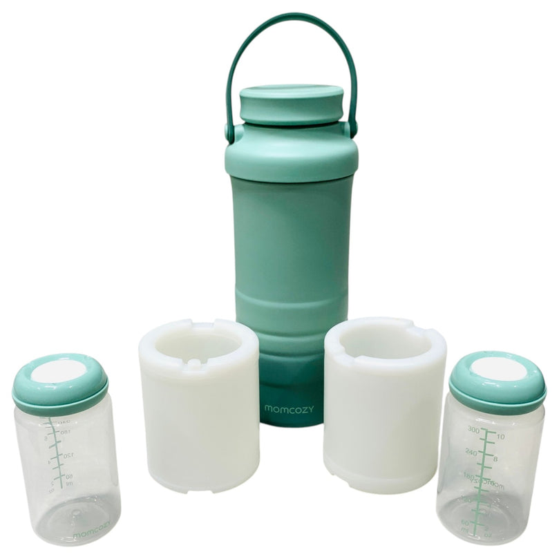 Momcozy-Portable-Breast-Milk-Cooler-(650ml)-Green-1-1