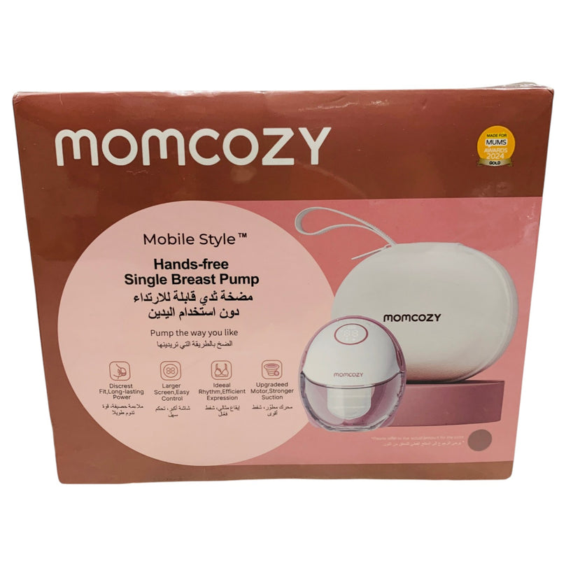 Momcozy-Single-Breast-Pump-Hands-Free-Mobile-Style-|-M6-Red-1-2
