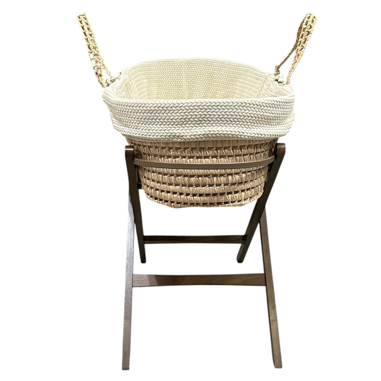 The-Little-Green-Sheep-Knit-Moses-Basket,-Mattress-&-Foldable-Stand-Linen-Organic-Wheat/Walnut-1-8