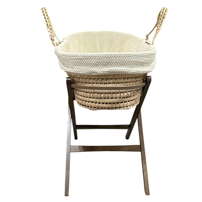 The-Little-Green-Sheep-Knit-Moses-Basket,-Mattress-&-Foldable-Stand-Linen-Organic-Wheat/Walnut-1-8