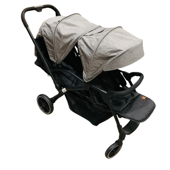 The-Moon-Brand-Dois-Tandem/Twin-Stroller-Black/Grey-1-1