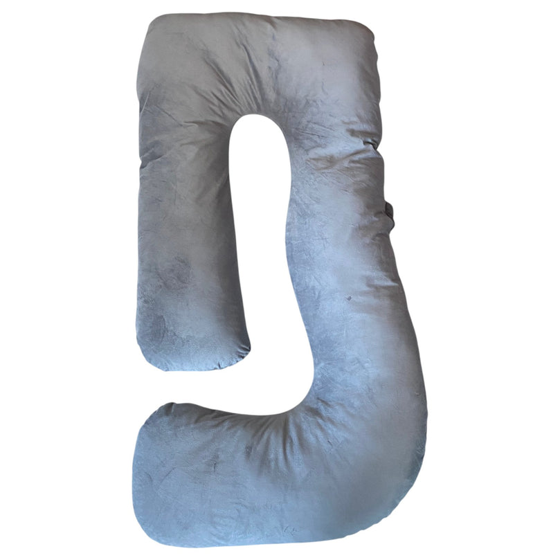 Momcozy-U-Shaped-Huggable-Maternity-Pillow-Grey-1-3