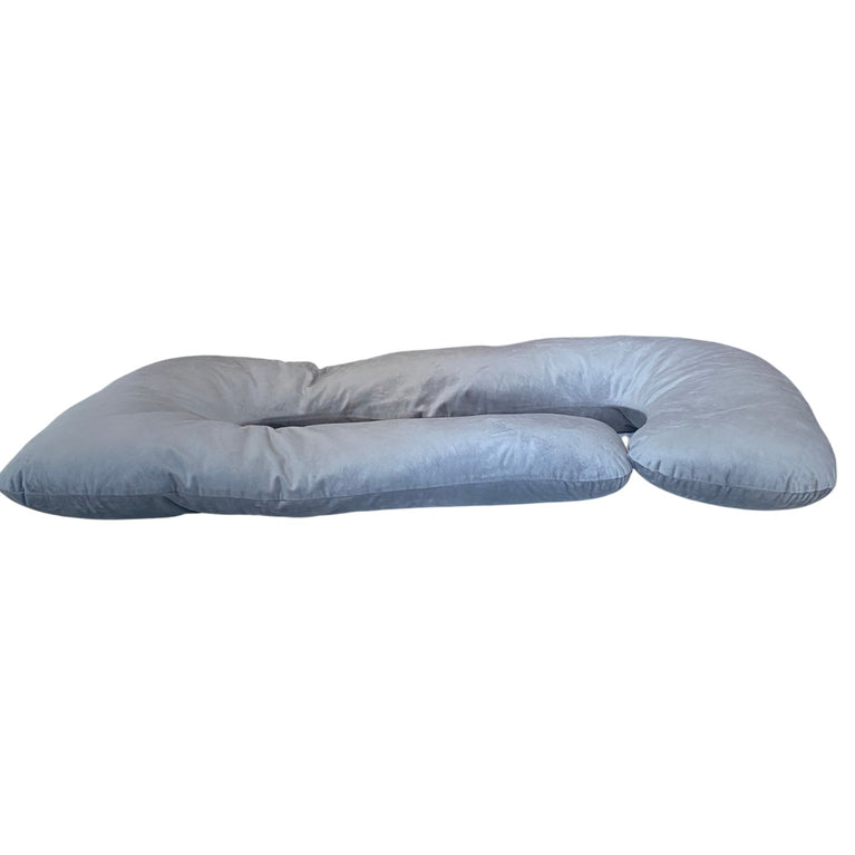 Momcozy-U-Shaped-Huggable-Maternity-Pillow-Grey-1-5