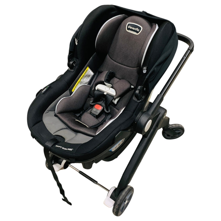 Evenflo-Shyft-Dualride-Infant-Car-Seat-And-Stroller-Beaufort-Black-1-2