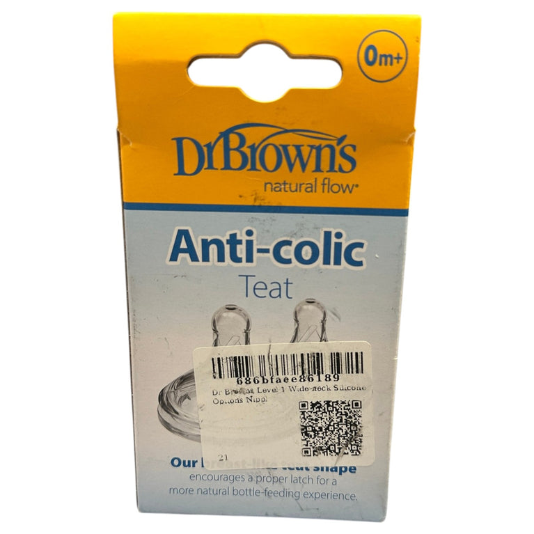 Dr.-Brown's-Level-1-Wide-Neck-Silicone-Options+-Nipple-2pcs-2-3