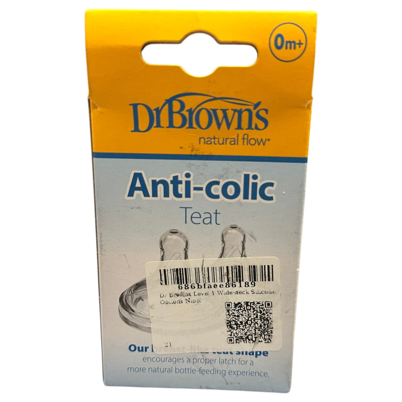 Dr.-Brown's-Level-1-Wide-Neck-Silicone-Options+-Nipple-2pcs-2-3