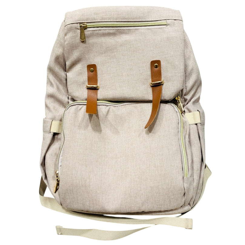 Juniors-Solid-Diaper-Backpack-with-Adjustable-Straps-and-Handle-Cream-1-1