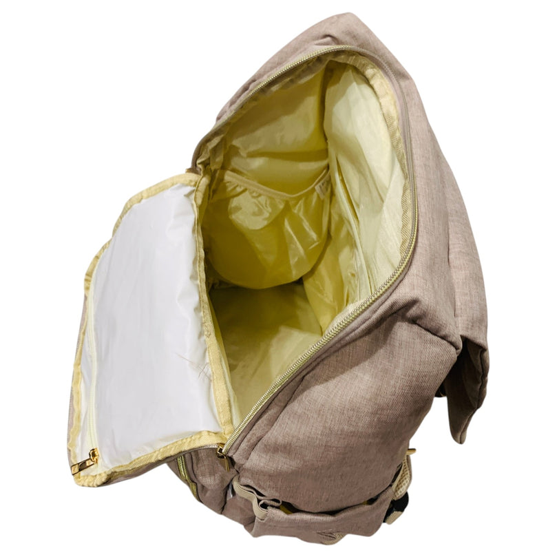 Juniors-Solid-Diaper-Backpack-with-Adjustable-Straps-and-Handle-Cream-1-4