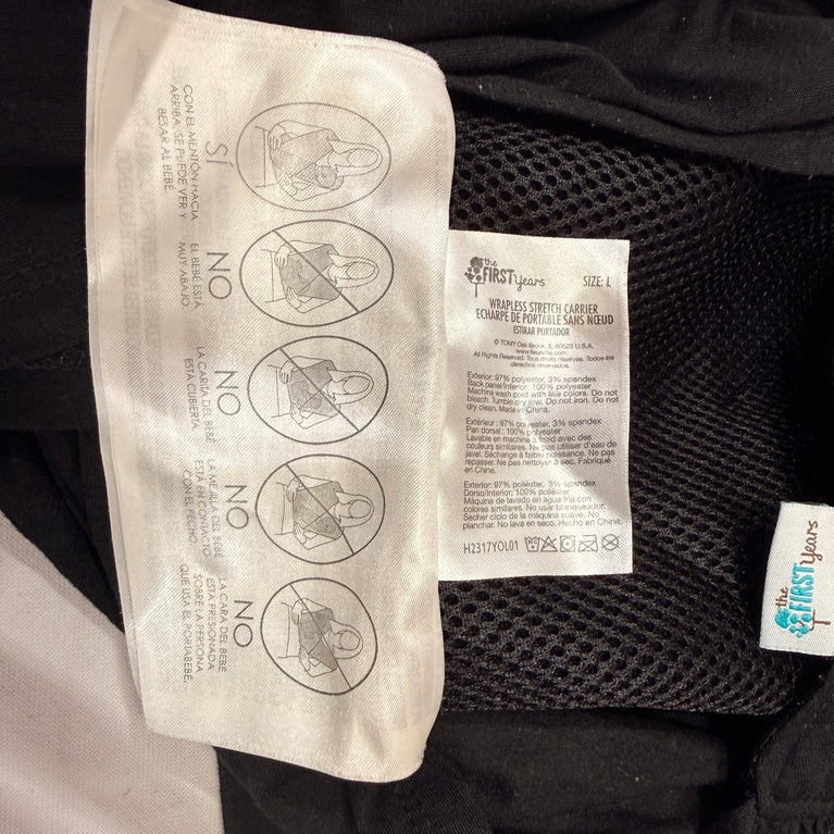The-First-Years-Stretch-Agility-Baby-Wrap-Carrier-Size-L-Black-1-4