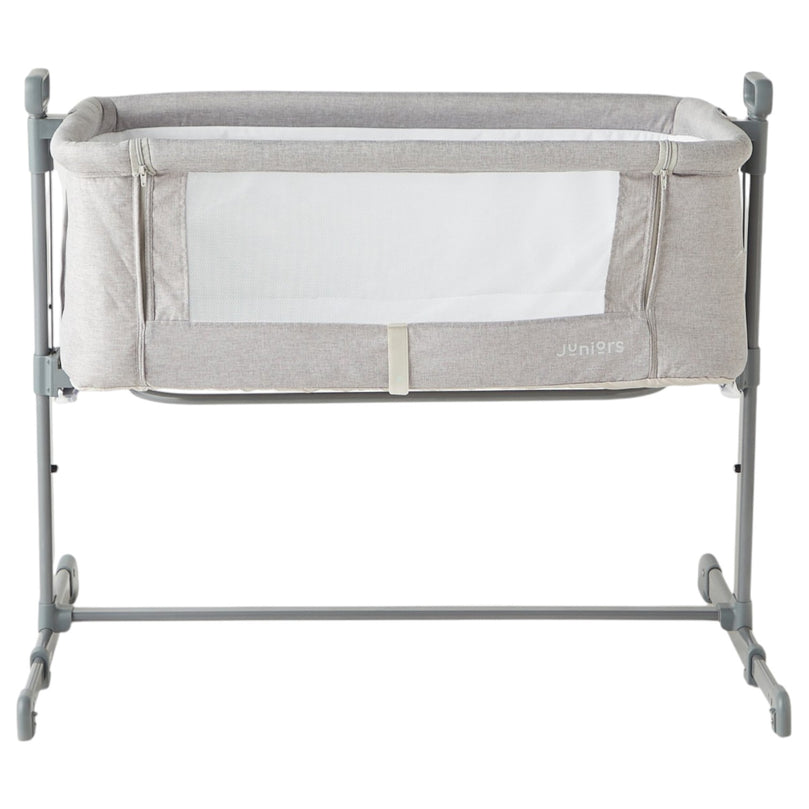 Juniors-Peyton-Adjustable-Side-Bassinet-with-Wheels-Grey-1-1