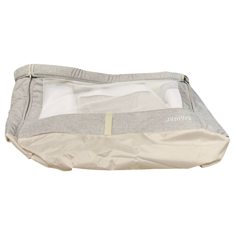 Juniors-Peyton-Adjustable-Side-Bassinet-with-Wheels-Grey-1-2
