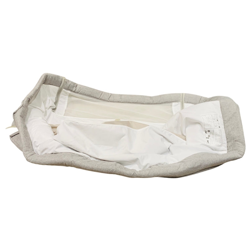 Juniors-Peyton-Adjustable-Side-Bassinet-with-Wheels-Grey-1-3