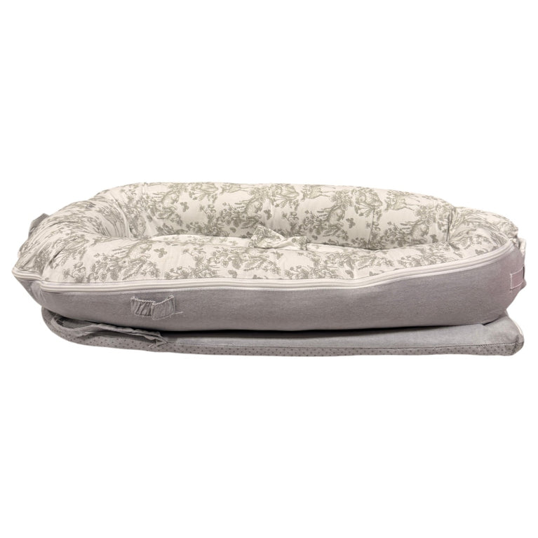 Nini-Printed-Cotton-Baby-Nest-with-Toy-Bar-Floral-Grey-1-4