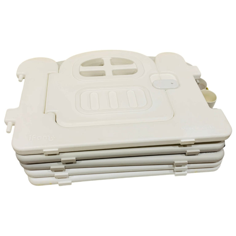 Ifam-Foldable-Playpen-140-x-200-White-&-Light-Gray-1-4