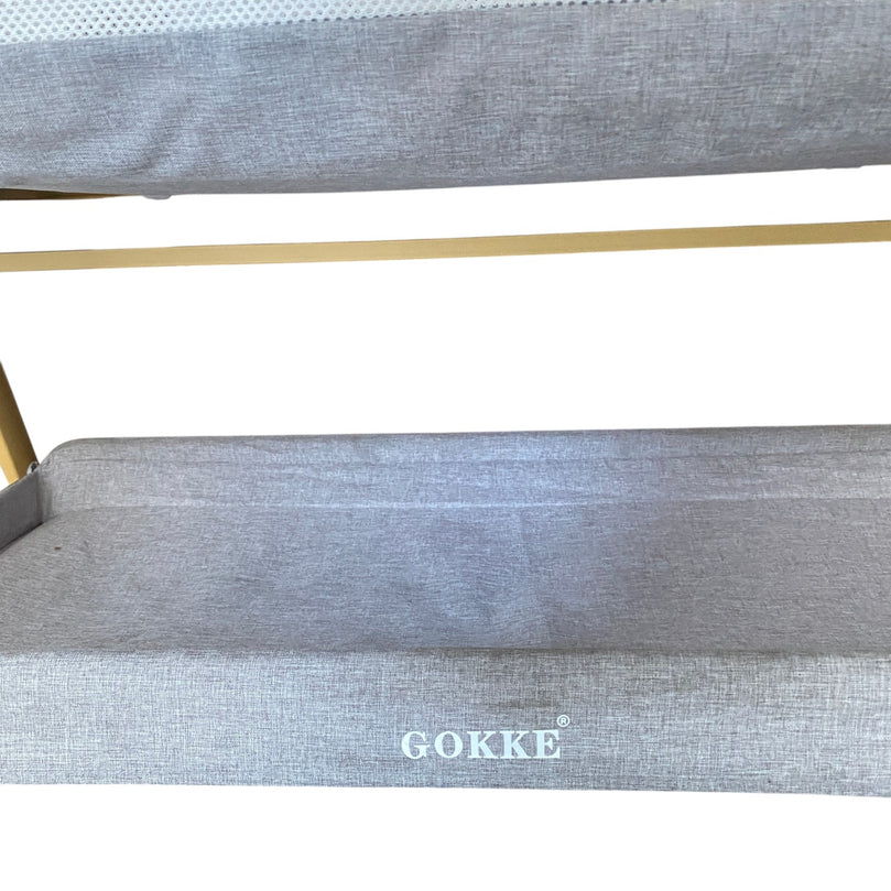Gokke-Baby-Bassinet-with-Manual-Swing-Grey-1-3