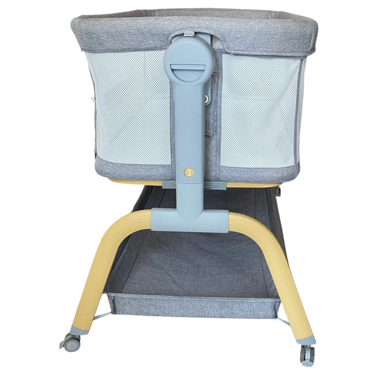 Gokke-Baby-Bassinet-with-Manual-Swing-Grey-1-6
