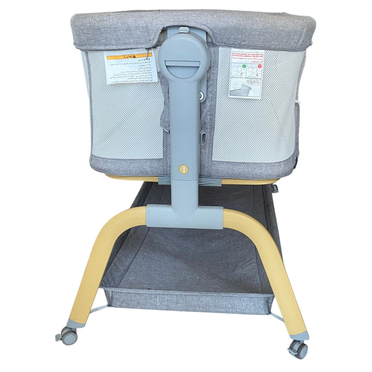 Gokke-Baby-Bassinet-with-Manual-Swing-Grey-1-7