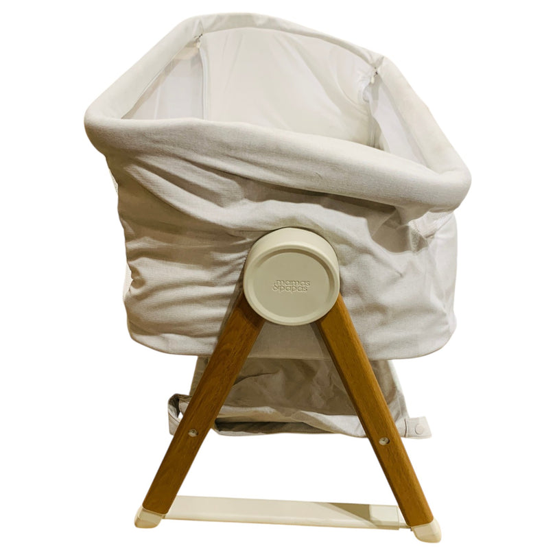 Mamas-&-Papas-Lua-Bedside-Crib-Grey-5-3