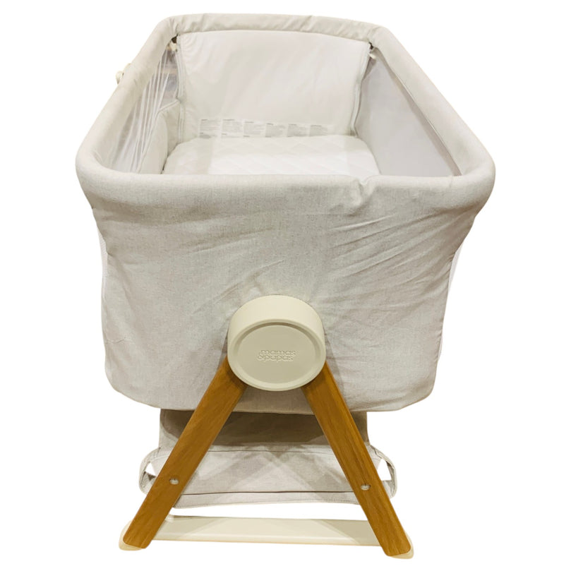 Mamas-&-Papas-Lua-Bedside-Crib-Grey-5-4
