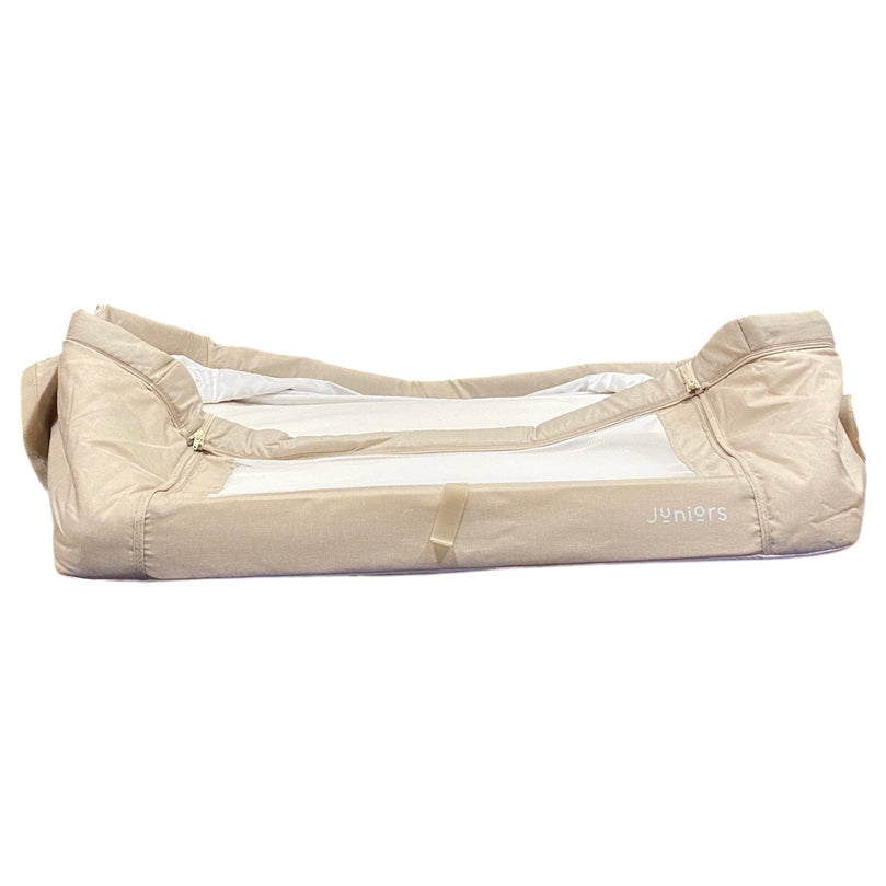 Juniors-Peyton-Adjustable-Side-Bassinet-with-Wheels-Beige-1-3