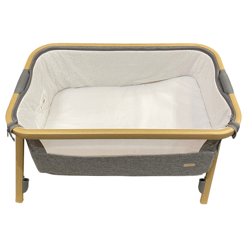 Tutti-Bambini-CoZee-Bedside-Wooden-Crib-Oak-and-Charcoal-1-5