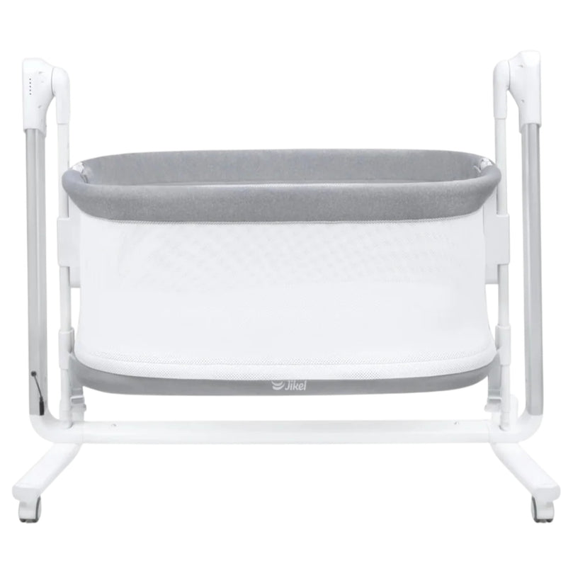 Jikel-Pony-2-in-1-Co-sleeper-Crib-&-Swing-Grey-3-4