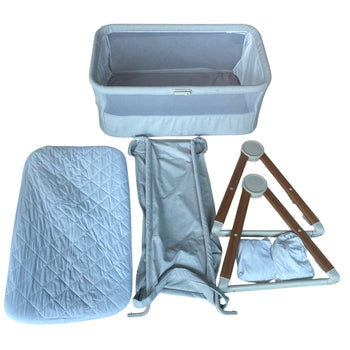 Mamas-&-Papas-Lua-Bedside-Crib-Beige-4-2